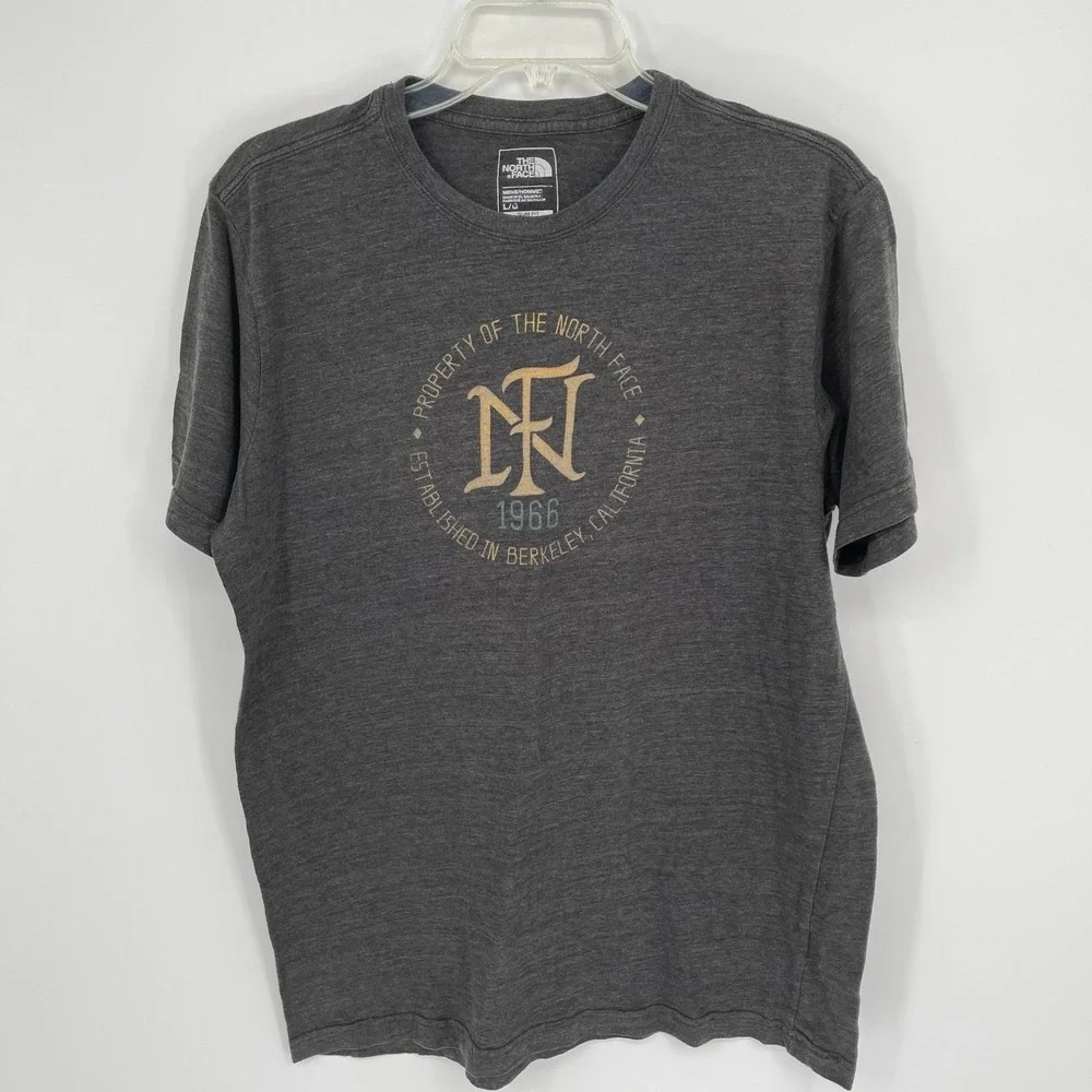 The‎ North Face Men's Gray Monogram 1966 Berkeley California Tee T-Shirt Size L